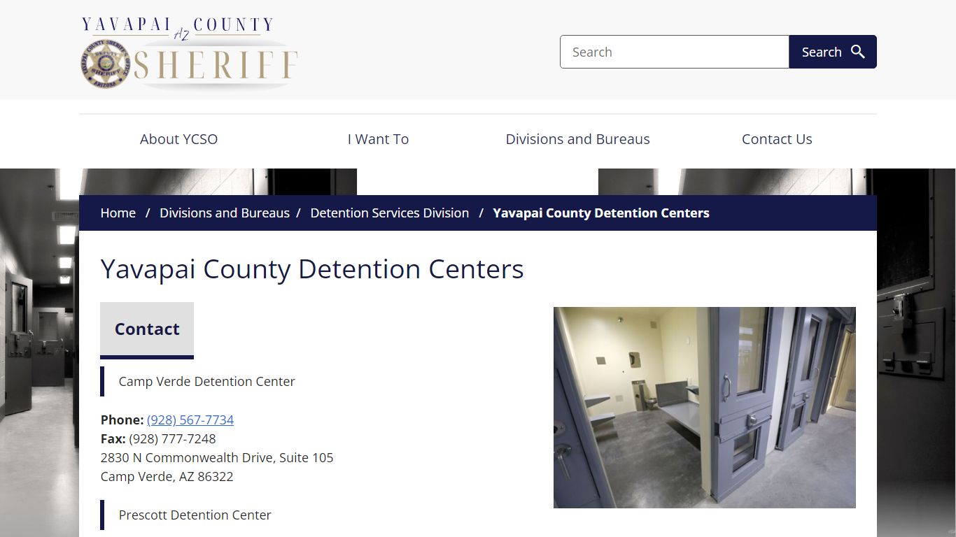 Yavapai County Detention Centers YCSOAZ.gov