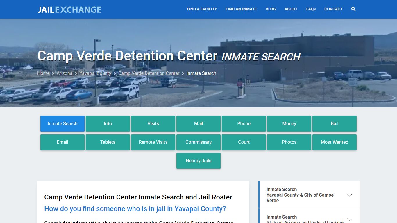 Camp Verde Detention Center Inmate Search - Jail Exchange